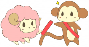 2016年の干支サルのイラスト
