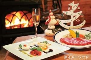 クリスマスのディナー画像